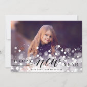 《写真》ぼけ味フレア | Happy New Yearフォトカード シーズンカード (正面)