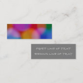 《写真》ぼけ味ブックマーク名刺 スキニー名刺 (正面/裏面)