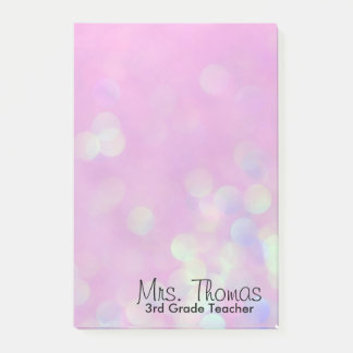 《写真》ぼけ味ポストItノート4x6 （ピンク） ポストイット