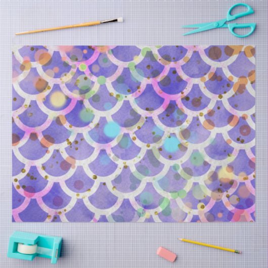 《写真》ぼけ味マーメイドシリーズデザイン6 薄葉紙 (クラフト)