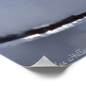 《写真》ぼけ味ムーンが雪の氷の上を昇る冬のポスター ポスター (角)