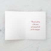 《写真》ぼけ味メリークリスマスホリデーカード シーズンカード (内部)