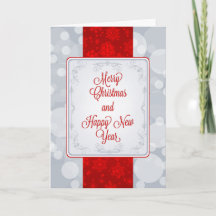 《写真》ぼけ味メリークリスマスホリデーカード