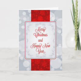 《写真》ぼけ味メリークリスマスホリデーカード シーズンカード