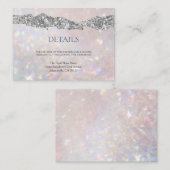 《写真》ぼけ味モダングリッタースパークルグラム エンクロージャーカード (正面/裏面)