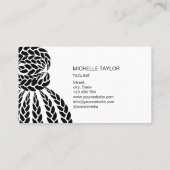 《写真》ぼけ味モダンホログラフヘアブレイダー、ブレイドブシン 名刺 (裏面)