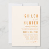 《写真》ぼけ味モダン灯 |黄金色 | 結婚s 招待状 (正面)