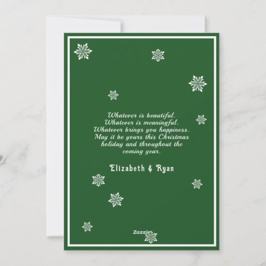 《写真》ぼけ味ライツスノーフレーク写真 シーズンカード (裏面)