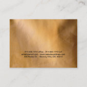 《写真》ぼけ味ライトエレガントチャブな名刺 名刺 (裏面)