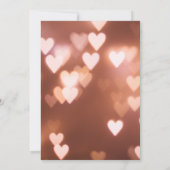 《写真》ぼけ味ライト、ピンクハート引っ越し祝いパーティーパーティー招待状 案内状 (裏面)