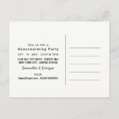 《写真》ぼけ味ライト、ブルースポット引っ越し祝いパーティーパーティー招待状 インビテーションポストカード (裏面)