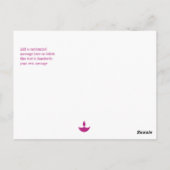 《写真》ぼけ味ライトDiwaliランプ ポストカード (裏面)