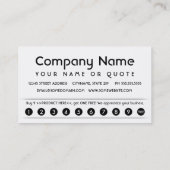 《写真》ぼけ味ロイヤリティ計画 ロイヤリティカード (裏面)