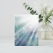 《写真》ぼけ味光線背景 ポストカード (スタンド正面)