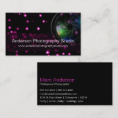 《写真》ぼけ味及びズームレンズのカメラマンの名刺D15 名刺 (正面/裏面)