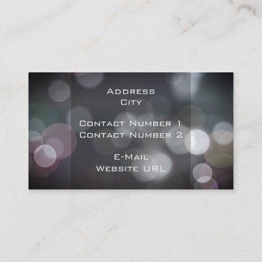 《写真》ぼけ味名刺 名刺 (裏面)