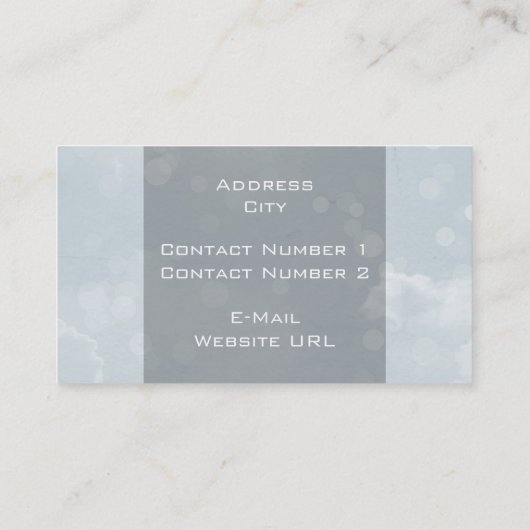 《写真》ぼけ味名刺 名刺 (裏面)