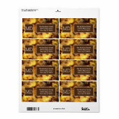 《写真》ぼけ味抽象芸術勾配 ラベル (フルシート)