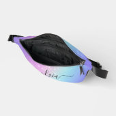 《写真》ぼけ味星でブラックスクリプト名をパーソナライズ ファニーパック (見開き)