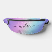 《写真》ぼけ味星でブラックスクリプト名をパーソナライズ ファニーパック (レイダウン)