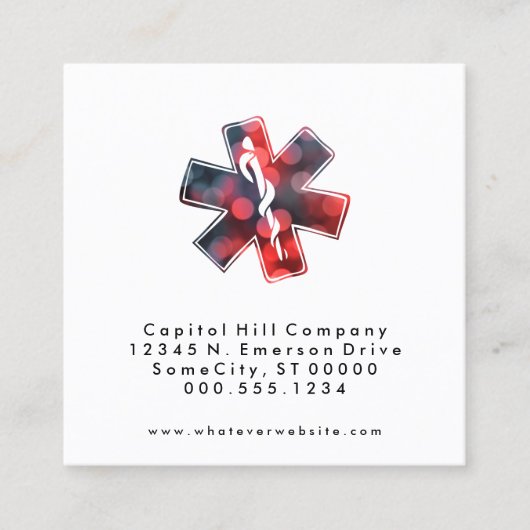 《写真》ぼけ味星の生命ハートアポイントメントのアラーム 予約カード (正面)