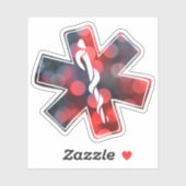 《写真》ぼけ味星 シール (シート)