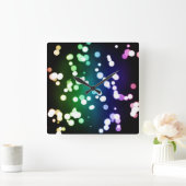 《写真》ぼけ味時計 スクエア壁時計 (ホーム)