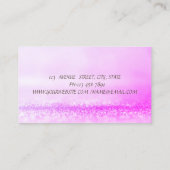 《写真》ぼけ味水彩模様ホログラフィカラフルック 名刺 (裏面)