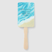 《写真》ぼけ味灯モダンビーチ結婚式 ハンドファン (裏面)