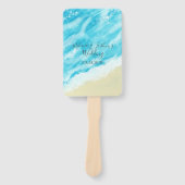 《写真》ぼけ味灯モダンビーチ結婚式 ハンドファン (正面)