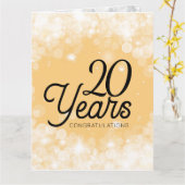 《写真》ぼけ味社員のマイルストーン記念日 カード (黄色い花)