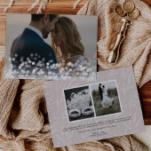 《写真》ぼけ味結婚Flareの写真サンキューカード シーズンカード