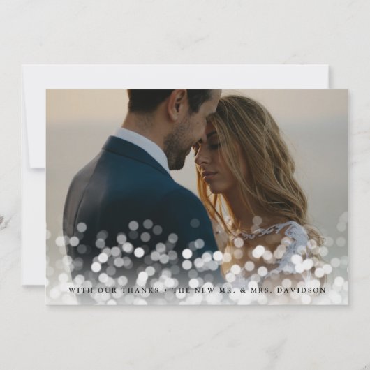 《写真》ぼけ味結婚Flareの写真サンキューカード シーズンカード (正面)