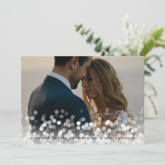 《写真》ぼけ味結婚Flareの写真サンキューカード シーズンカード (スタンド正面)