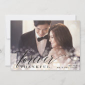 《写真》ぼけ味結婚Flareの写真サンキューカード シーズンカード (正面)