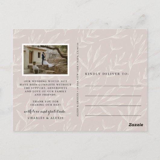 《写真》ぼけ味結婚Flareの写真 ポストカード (裏面)