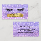 《写真》ぼけ味美しいサロンメイクアップアーティストラッシュ拡張機能 名刺 (正面/裏面)