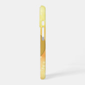 《写真》ぼけ味背景金ゴールドリンクハート iPhone 16ケース (左側面)