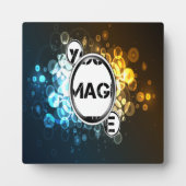 《写真》ぼけ味3フレーム抽象芸術アートプラーク フォトプラーク (正面)