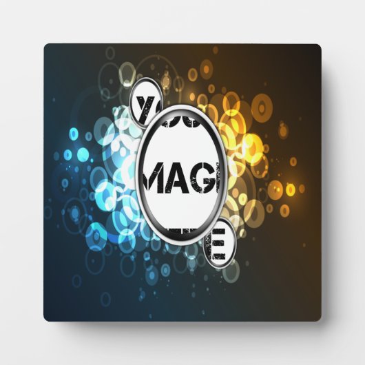 《写真》ぼけ味3フレーム抽象芸術アートプラーク フォトプラーク (正面)