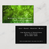 《写真》ぼけ味9つの(音楽かDJ)名刺 名刺 (正面/裏面)