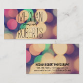 《写真》ぼけ味 |カラフル | 名刺 (正面/裏面)