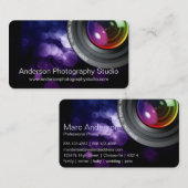 《写真》ぼけ味&ズームレンズフォトグラファー名刺D4 名刺 (正面/裏面)