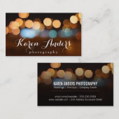 《写真》ぼけ味 |ナイトライト 名刺 (正面/裏面)