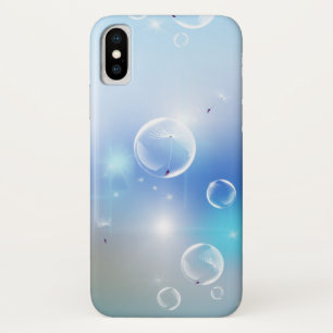 《写真》ぼけ味&バブルダンデロンデザイン iPhone X ケース