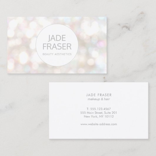 《写真》ぼけ味 名刺 (正面/裏面)