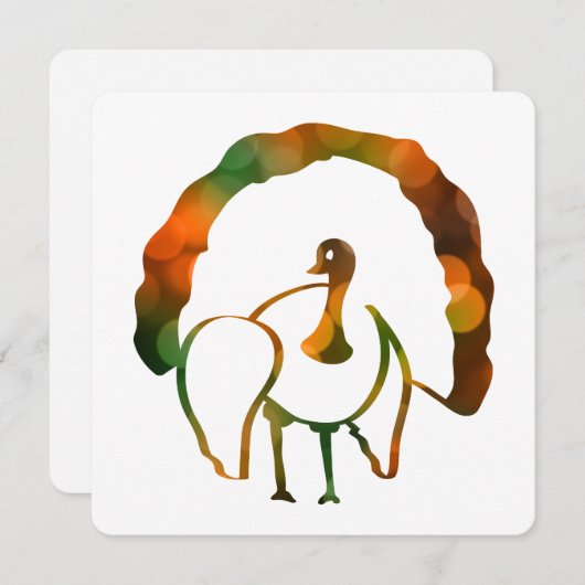 《写真》ぼけ味 招待状 (正面/裏面)