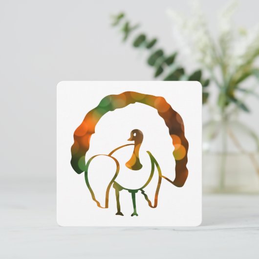 《写真》ぼけ味 招待状 (スタンド正面)