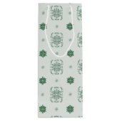 《写真》ぼけ味Navidad装飾雪片 ワインギフトバッグ (裏面)