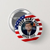 写真|を作成します円形キャンペーンを取り替えて下さい 缶バッジ (正面&裏面)